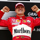 El campeonísimo alemán Michael Schumacher en sus tiempos en Ferrari.