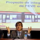 Ángel Villalba, Francisco Fernández y Francisco Álvarez, en la presentación del proyecto.