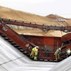 Etapa de construcción del canal bajo de Payuelos.