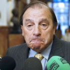 Vicente Martínez-Pujalte, en los pasillos del Congreso, en abril del 2015.