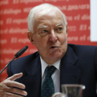 Víctor de la Concha, tras la reunión del patronato. SERGIO BARRENECHEA