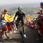 Nairo Quintana, en los últimos metros de La Camperona.