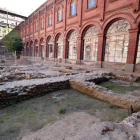 Aspecto actual del patio del Seminario Mayor una vez finalizada la continuación de los trabajos arqueológicos en este espacio central de la capital leonesa. RAMIRO
