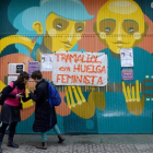 Foto de la huelga feminista en Barcelona
