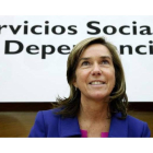 La ministra de Sanidad, Ana Mato, durante la reunión del Consejo Territorial de Servicios Sociales.