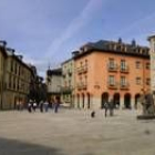 Imagen de la plaza de La Encina, en el casco antiguo de Ponferrada