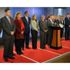El presidente de Colombia, Juan Manuel Santos, anuncia cinco cambios en su gabinete ministerial.