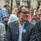 En el centro de la imagen, el candidato a la Generalitat, Artur Mas.
