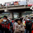 Protesta de miles de integrantes de los 48 Cantones. ESTEBAN VIVA