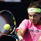 Rafael Nadal durante su partido contra Kevin Anderson en el Abierto de Australia.