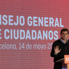 Rivera intervino en el Consejo General de su partido. ALBERTO ESTÉVEZ