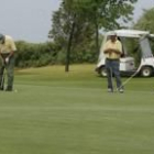 Un momento de la competición, celebrada el pasado fin de semana en León Club de Golf