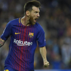 Messi celebra un gol ante la Juventus.
