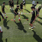 Corea, en su último entrenamiento.