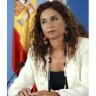 La consejera andaluza de Salud, María Jesús Montero, ante los medios