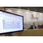 La consejera María Jesús Ruiz, el jefe de Defensa del Medio Natural, Vicente Rodríguez, y el directo
