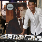 Cristiano Ronaldo, durante el acto de presentación de su perfume.