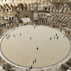 Vista del proyecto aprobado por Italia para devolver al Coliseo de Roma su «arena». EFE