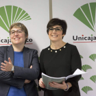 Felisa Becerra y Margarita Serna presentaron el informe. J.L. LEAL