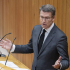 El presidente de la Xunta de Galicia, Alberto Núñez Feijóo. DAVID CABEZÓN