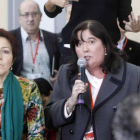 Ana Luisa Durán, en una de sus intervenciones en los debates de municipalismo del PSOE.