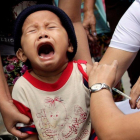 La mayoría de las víctimas son niños sin vacunar.