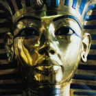 Imagen de la máscara del faraón Tutankamón.