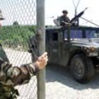 En la foto un soldado de las fuerzas estadounidenses destacadas en Brcko, al norte de Tuzla (Bosnia)