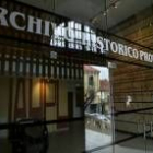 Entrada al Archivo Histórico Provincial de León, recientemente remodelado