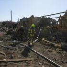 Imagen de la situación de una localidad de Odesa tras un bombardeo ruso. STRINGER