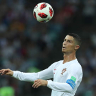 Cristiano Ronaldo sólo pudo alcanzar los octavos del Mundial con la selección portuguesa. MOHAMED MESSARA