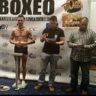 Diego Crespo en el pesaje previo a la final del Open Boxing. DL