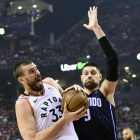 Marc Gasol, en una jugada del partido ante los Magic.