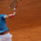 Rafa Nadal, durante el abierto disputado en Madrid