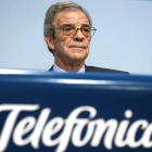 El presidente de Telefónica, César Alierta, el pasado mayo, en una junta de accionistas.