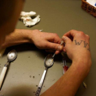 Un heroinómano en Vermont (EEUU), en el 2014.