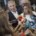 La presidenta andaluza, Susana Díaz, se pronunció ayer sobre la situación en el PSOE. JULIO MUÑOZ