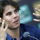 Rafael Nadal, durante la rueda de prensa que ha ofrecido antes de empezar a competir en París-Bercy.