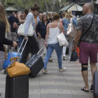 Turistas en Barcelona.