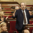 El primer secretario del PSC, Miquel Iceta, en el Parlament.