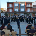 Actuación de la Banda Municipal de Santa María del Páramo, ayer en el certamen.