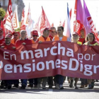 Marcha de pensionistas el pasado mes de septiembre en Madrid.
