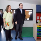 Herrera, durante la inauguración de la escuela.