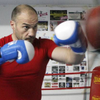 Manolo Martínez durante un entrenamiento