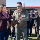 Maroto,  en el Parque Zoológico ‘La era de las aves’. DOS SANTOS