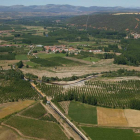 Vista aérea del Órbigo y del canal de Carrizo.