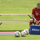 El francés Ribery, en un entrenamiento del Bayern.