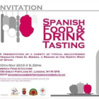 Un detalle de la invitación para la presentación en Londres.