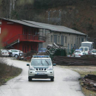 Un coche de la Guardia Civil en la mina donde se ha producido el accidente