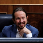 El líder de Podemos esquiva la comparecencia en el Congreso sobre las finanzas de su partido. CHEMA MOYA